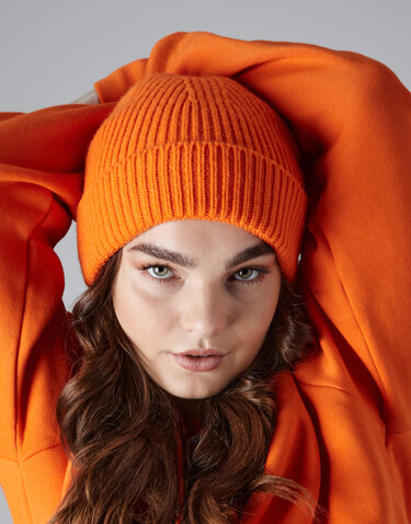 Beechfield Engineered Knit Ribbed Beanie, Steel Blue, One Size bedrucken, Art.-Nr. 913693170