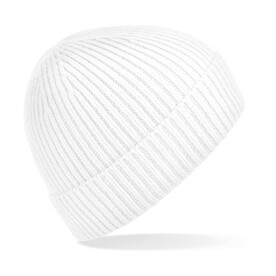 Beechfield Engineered Knit Ribbed Beanie, White, One Size bedrucken, Art.-Nr. 913690000 Beechfield Engineered Knit Ribbed Beanie, White, One Size bedrucken, Art.-Nr. 913690000