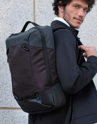 Shugon Luxembourg Vital Laptop Backpack, Black Melange, One Size bedrucken, Art.-Nr. 914381060