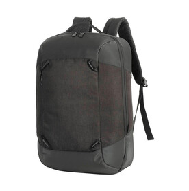Shugon Luxembourg Vital Laptop Backpack, Black Melange, One Size bedrucken, Art.-Nr. 914381060