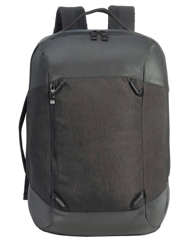 Shugon Luxembourg Vital Laptop Backpack, Black Melange, One Size bedrucken, Art.-Nr. 914381060