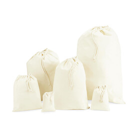 Westford Mill Recycled Cotton Stuff Bag, Natural, 2XS bedrucken, Art.-Nr. 915280081