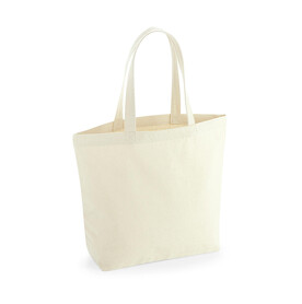 Westford Mill Revive Recycled Maxi Tote, Natural, One Size bedrucken, Art.-Nr. 919280080