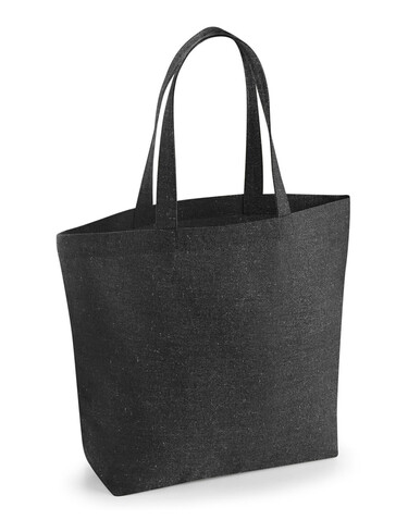 Westford Mill Revive Recycled Maxi Tote, Black, One Size bedrucken, Art.-Nr. 919281010