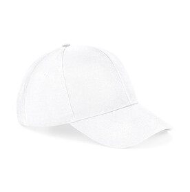 Beechfield Ultimate 6 Panel Cap, White, One Size bedrucken, Art.-Nr. 927690000