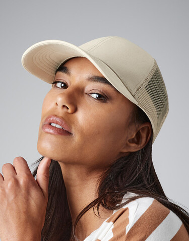 Beechfield Organic Cotton Trucker, Black, One Size bedrucken, Art.-Nr. 929691010