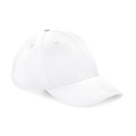 Beechfield Recycled Pro-Style Cap, White, One Size bedrucken, Art.-Nr. 930690000