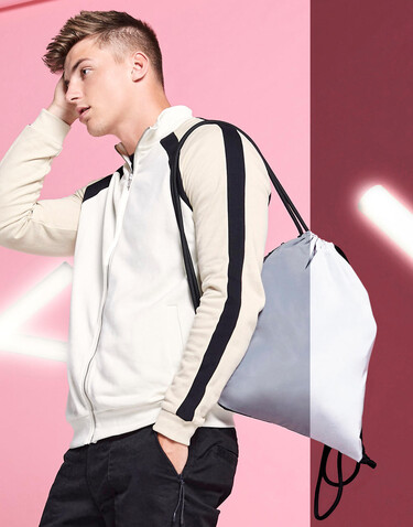 Bag Base Reflective Gymsac, Silver Reflective, One Size bedrucken, Art.-Nr. 931297160