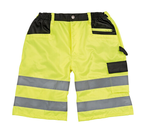 Result Safety Cargo Shorts, Fluorescent Yellow, 2XL bedrucken, Art.-Nr. 931336057