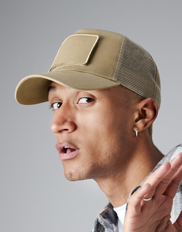 Beechfield Patch Snapback Trucker, Military Green, One Size bedrucken, Art.-Nr. 934695190