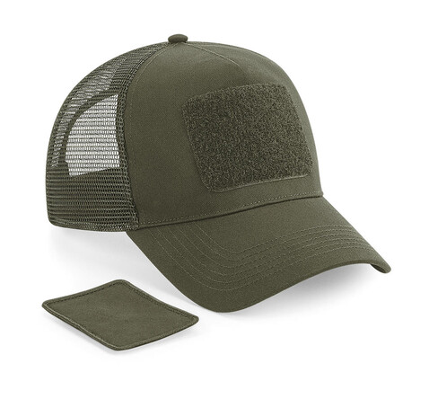 Beechfield Patch Snapback Trucker, Military Green, One Size bedrucken, Art.-Nr. 934695190