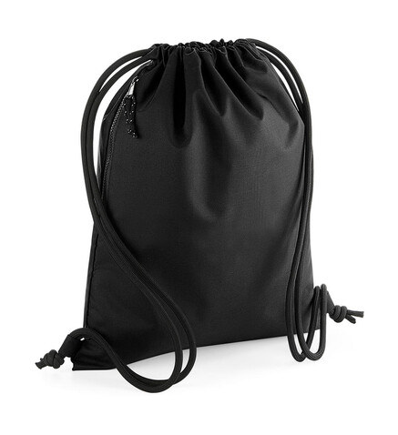 Bag Base Recycled Gymsac, Black, One Size bedrucken, Art.-Nr. 938291010