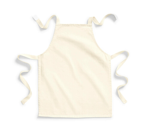 Westford Mill FairTrade Cotton Junior Craft Apron, Natural, One Size bedrucken, Art.-Nr. 946280080