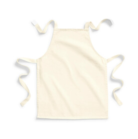 Westford Mill FairTrade Cotton Junior Craft Apron, Natural, One Size bedrucken, Art.-Nr. 946280080