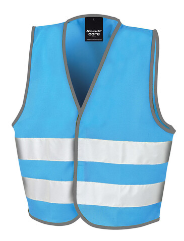 Result Junior Enhanced Visibility Vest, Sky Blue, M (7-9) bedrucken, Art.-Nr. 954333204 Result Junior Enhanced Visibility Vest, Sky Blue, M (7-9) bedrucken, Art.-Nr. 954333204