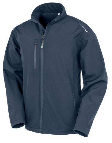 Result Recycled 3-Layer Printable Softshell Jacket, Navy, S bedrucken, Art.-Nr. 956332003