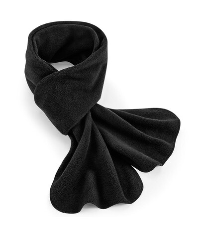Beechfield Recycled Fleece Scarf, Black, One Size bedrucken, Art.-Nr. 957691010