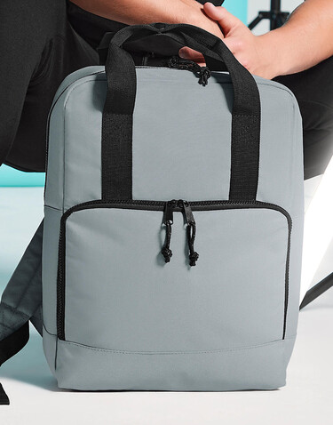 Bag Base Recycled Twin Handle Cooler Backpack, Black, One Size bedrucken, Art.-Nr. 958291010