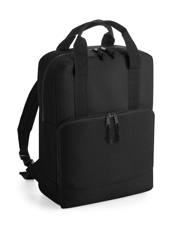 Bag Base Recycled Twin Handle Cooler Backpack, Black, One Size bedrucken, Art.-Nr. 958291010