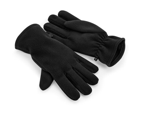 Beechfield Recycled Fleece Gloves, Black, S/M bedrucken, Art.-Nr. 958691011