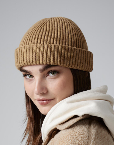 Beechfield Harbour Beanie, Biscuit, One Size bedrucken, Art.-Nr. 959690110