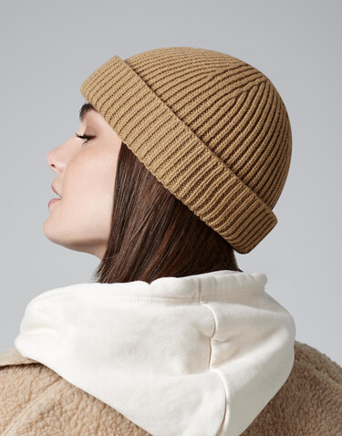 Beechfield Harbour Beanie, Biscuit, One Size bedrucken, Art.-Nr. 959690110
