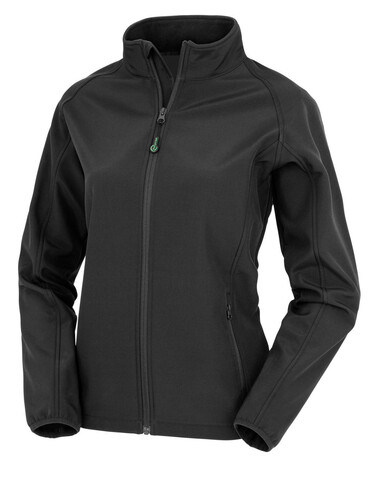 Result Women`s Recycled 2-Layer Printable Softshell Jkt, Black, XS bedrucken, Art.-Nr. 960331012