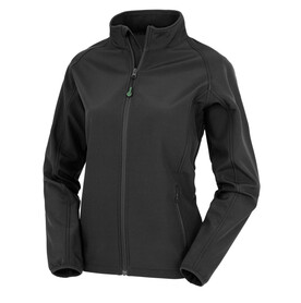 Result Women`s Recycled 2-Layer Printable Softshell Jkt, Black, XS bedrucken, Art.-Nr. 960331012