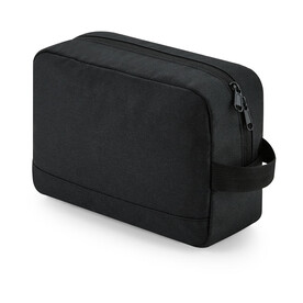 Bag Base Recycled Essentials Wash Bag, Black, One Size bedrucken, Art.-Nr. 961291010 Bag Base Recycled Essentials Wash Bag, Black, One Size bedrucken, Art.-Nr. 961291010