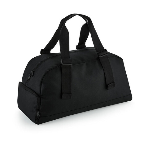 Bag Base Recycled Essentials Holdall, Black, One Size bedrucken, Art.-Nr. 962291010
