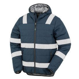Result Recycled Ripstop Padded Safety Jacket, Navy Blue, S bedrucken, Art.-Nr. 963332003 Result Recycled Ripstop Padded Safety Jacket, Navy Blue, S bedrucken, Art.-Nr. 963332003