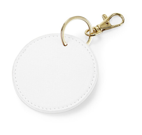 Bag Base Boutique Circular Key Clip, Soft White, One Size bedrucken, Art.-Nr. 965290010