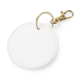 Bag Base Boutique Circular Key Clip, Soft White, One Size bedrucken, Art.-Nr. 965290010