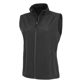 Result Women`s Recycled 2-Layer Printable Softshell B/W, Black, XS bedrucken, Art.-Nr. 965331012