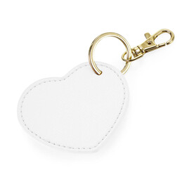 Bag Base Boutique Heart Key Clip, Soft White, One Size bedrucken, Art.-Nr. 966290010