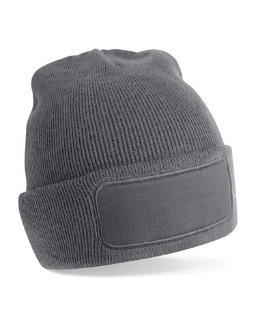 Beechfield Recycled Original Patch Beanie, Black, One Size bedrucken, Art.-Nr. 966691010