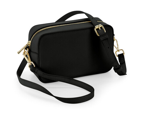 Bag Base Boutique Structured Cross Body Bag, Black, One Size bedrucken, Art.-Nr. 967291010