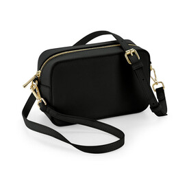 Bag Base Boutique Structured Cross Body Bag, Black, One Size bedrucken, Art.-Nr. 967291010
