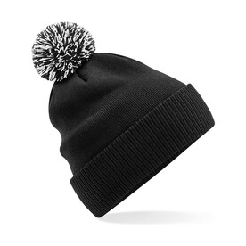 Beechfield Recycled Snowstar® Beanie, Black/White, One Size bedrucken, Art.-Nr. 968691500 Beechfield Recycled Snowstar® Beanie, Black/White, One Size bedrucken, Art.-Nr. 968691500