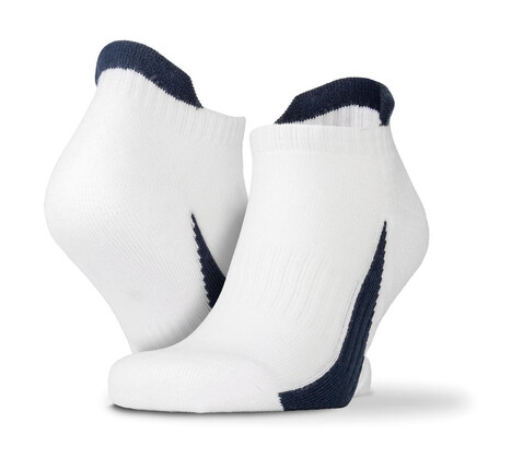 Result 3-Pack Sneaker Socks, White/Navy, S/M bedrucken, Art.-Nr. 970330521