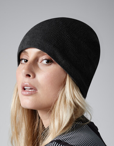 Beechfield Water Repellent Active Beanie, Black, One Size bedrucken, Art.-Nr. 970691010