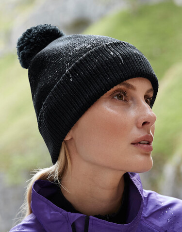 Beechfield Water Repellent Thermal Snowstar® Beanie, Black, One Size bedrucken, Art.-Nr. 971691010