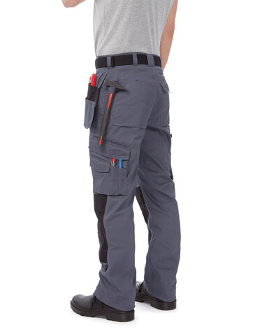 B &amp; C Performance Pro Workwear Trousers, Steel Grey, 28&quot; bedrucken, Art.-Nr. 976421110