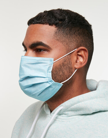Virshields Medical Face Mask Type IIR, Blue, One Size bedrucken, Art.-Nr. 999633010