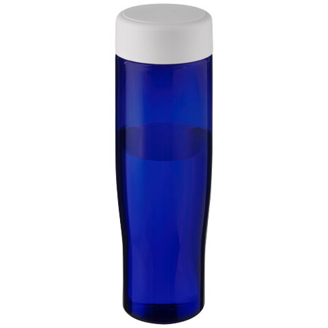 H2O Active® Eco Tempo 700 ml Wasserflasche mit Drehdeckel, weiss, blau bedrucken, Art.-Nr. 21045003 H2O Active® Eco Tempo 700 ml Wasserflasche mit Drehdeckel, weiss, blau bedrucken, Art.-Nr. 21045003