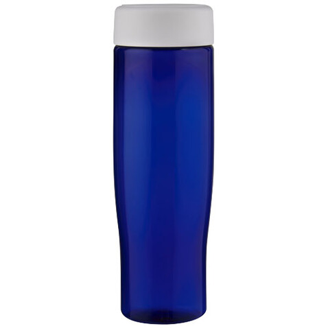 H2O Active® Eco Tempo 700 ml Wasserflasche mit Drehdeckel, weiss, blau bedrucken, Art.-Nr. 21045003 H2O Active® Eco Tempo 700 ml Wasserflasche mit Drehdeckel, weiss, blau bedrucken, Art.-Nr. 21045003