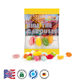 Minitüte, kompostierbare Folie transparent, American Style Jelly Beans bedrucken, Art.-Nr. 1021.00042 Minitüte, kompostierbare Folie transparent, American Style Jelly Beans bedrucken, Art.-Nr. 1021.00042