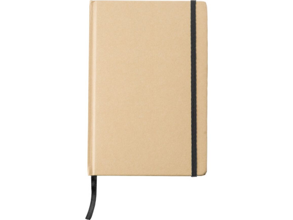 Notizbuch aus recyceltem Papier (A5) Gianni – Schwarz bedrucken, Art.-Nr. 001999999_818553