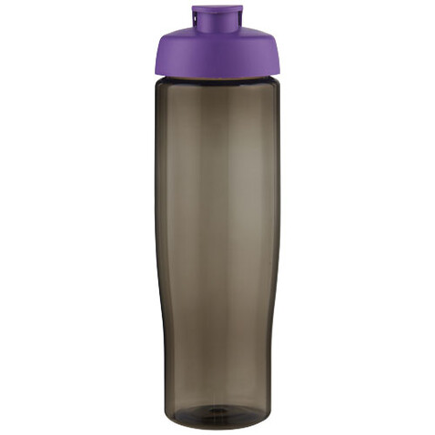 H2O Active® Eco Tempo 700 ml Sportflasche mit Klappdeckel, lila, kohle bedrucken, Art.-Nr. 21044837