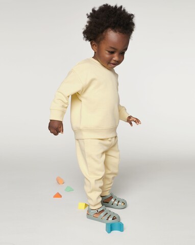 Baby Changer - Das Iconic Baby-Rundhals-Sweatshirt - Butter - 6-12 m/68-80cm bedrucken, Art.-Nr. STSB920C078B2